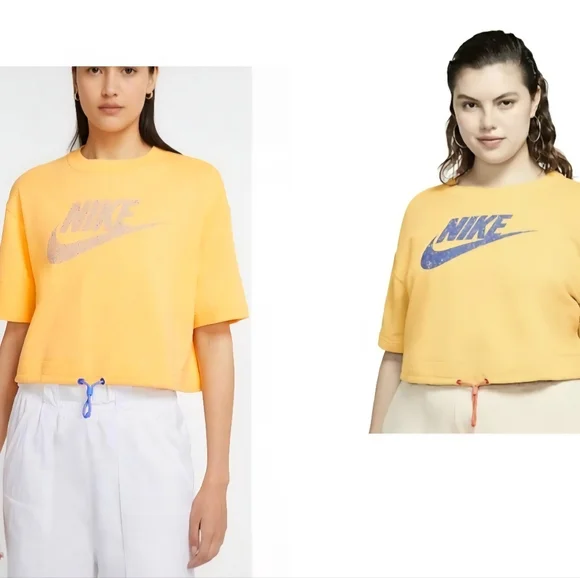 Nike Cropped Sweatshirt Top - Picture 7 of 11